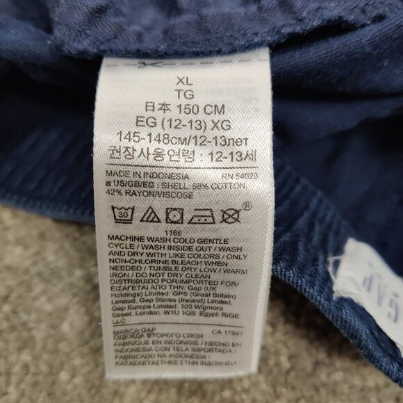 Gap Girl's Blue Shorts Size Youth XL Nautical Cotton Summer Beach Vacation - Picture 7 of 7